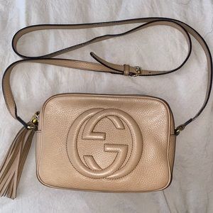 Authentic Gucci Soho bag in rose nude